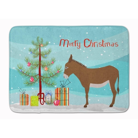 Carolines Treasures Cotentin Donkey Christmas Machine Washable Memory Foam Mat BB9216RUG